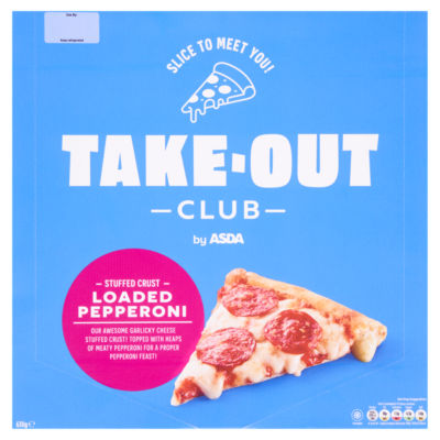 ASDA ASDA Take-Out Club Pepperoni Pizza med fylt skorpe 630g- Kjøp online hos McGrocer