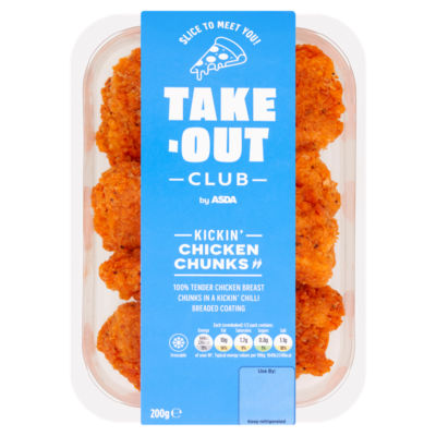 ASDA ASDA Take-Out Club Kickin Chicken Chunks Würzig Paniert 200g - Online kaufen bei McGrocer