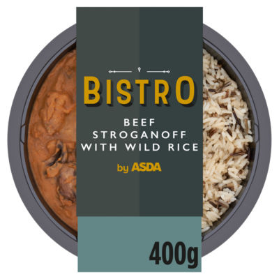 ASDA Bistro Beef Stroganoff with Wild Rice 400g - British product