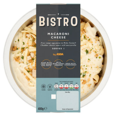 Bistro by ASDA Macaroni Cheese Fertiggericht 400g
