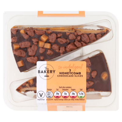 Asda Bakery Honeycomb Cheesecake Slices 190g, UK Version