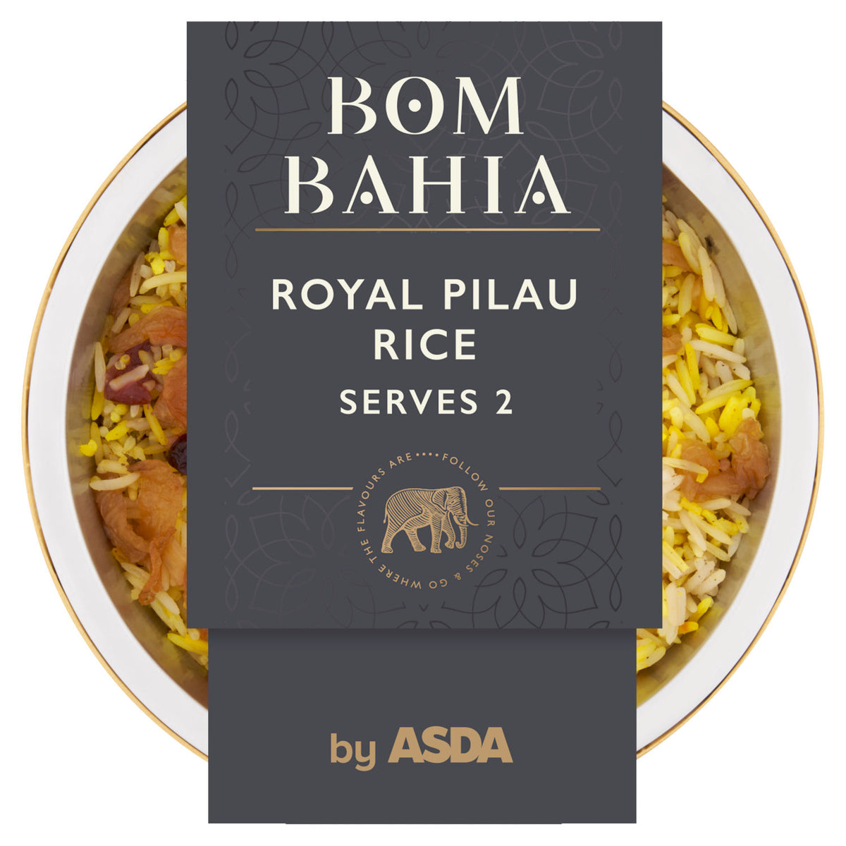 ASDA Bom Bahia Royal Pilau Rice 300g, imported from the UK