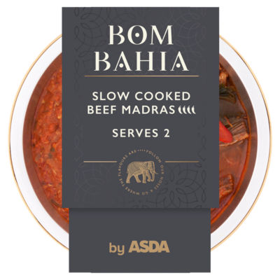 ASDA Bom Bahia ASDA طبق مادراس لحم بقري مطبوخ ببطء من ASDA وجبة هندية جاهزة 400 جم - اشترِ عبر الإنترنت من McGrocer
