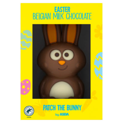 ASDA Patch the Bunny Easter Belgian milk chocolate 150g - British product