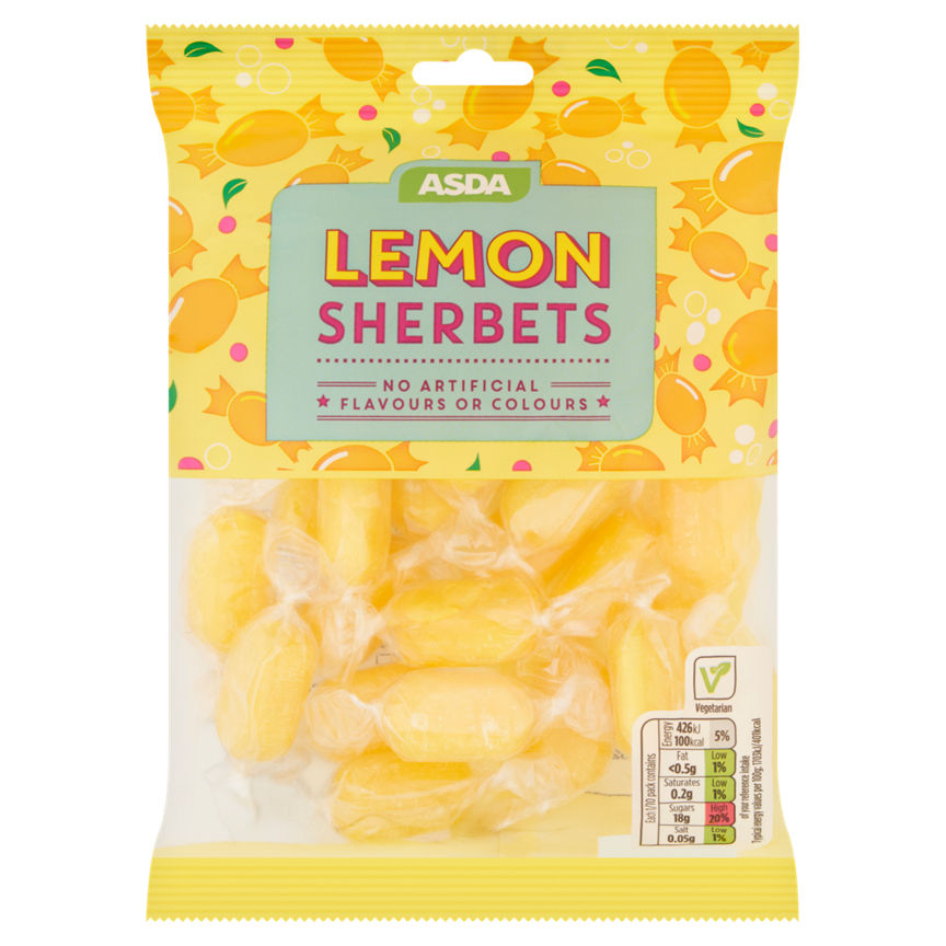 ASDA Lemon Sherbets 250g