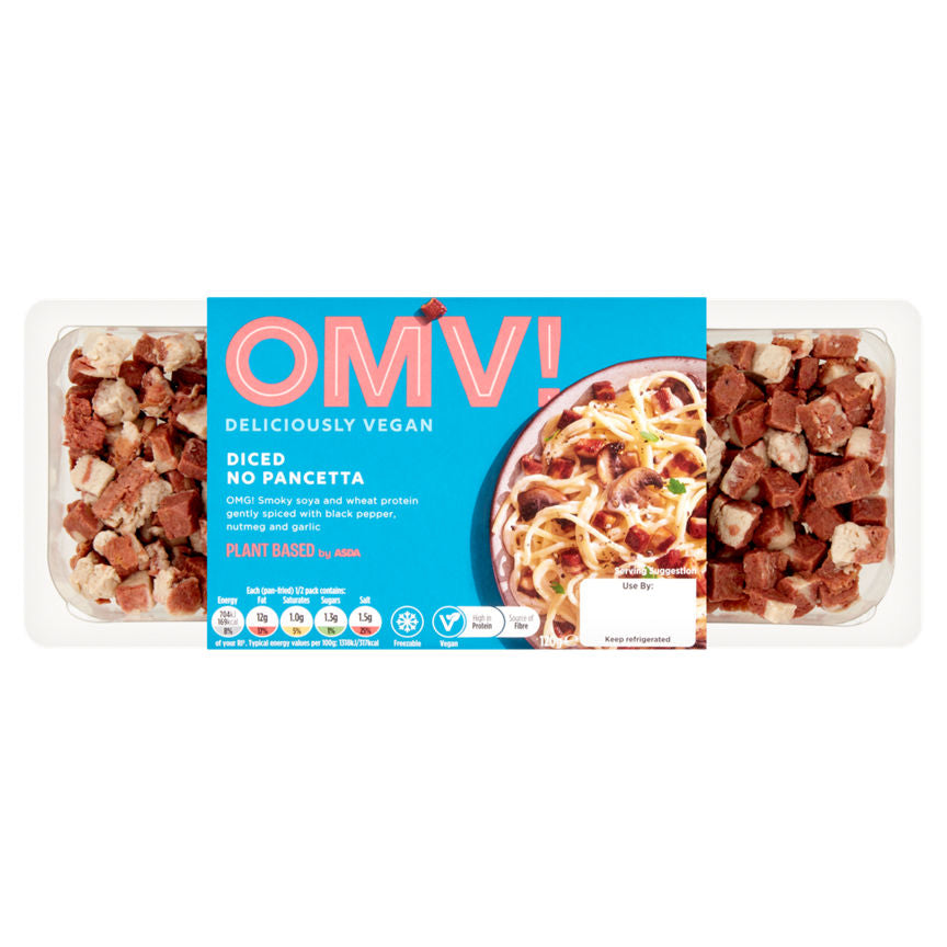 OMV! Deliciously Vegan Diced No Pancetta 120g GOODS ASDA   