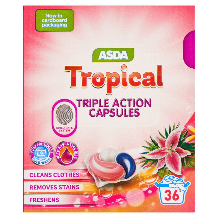 ASDA Tropical Triple Action Capsules 36 x 13g (468g) GOODS ASDA   