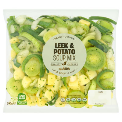 ASDA leek & potato soup mix 500g, imported from the UK