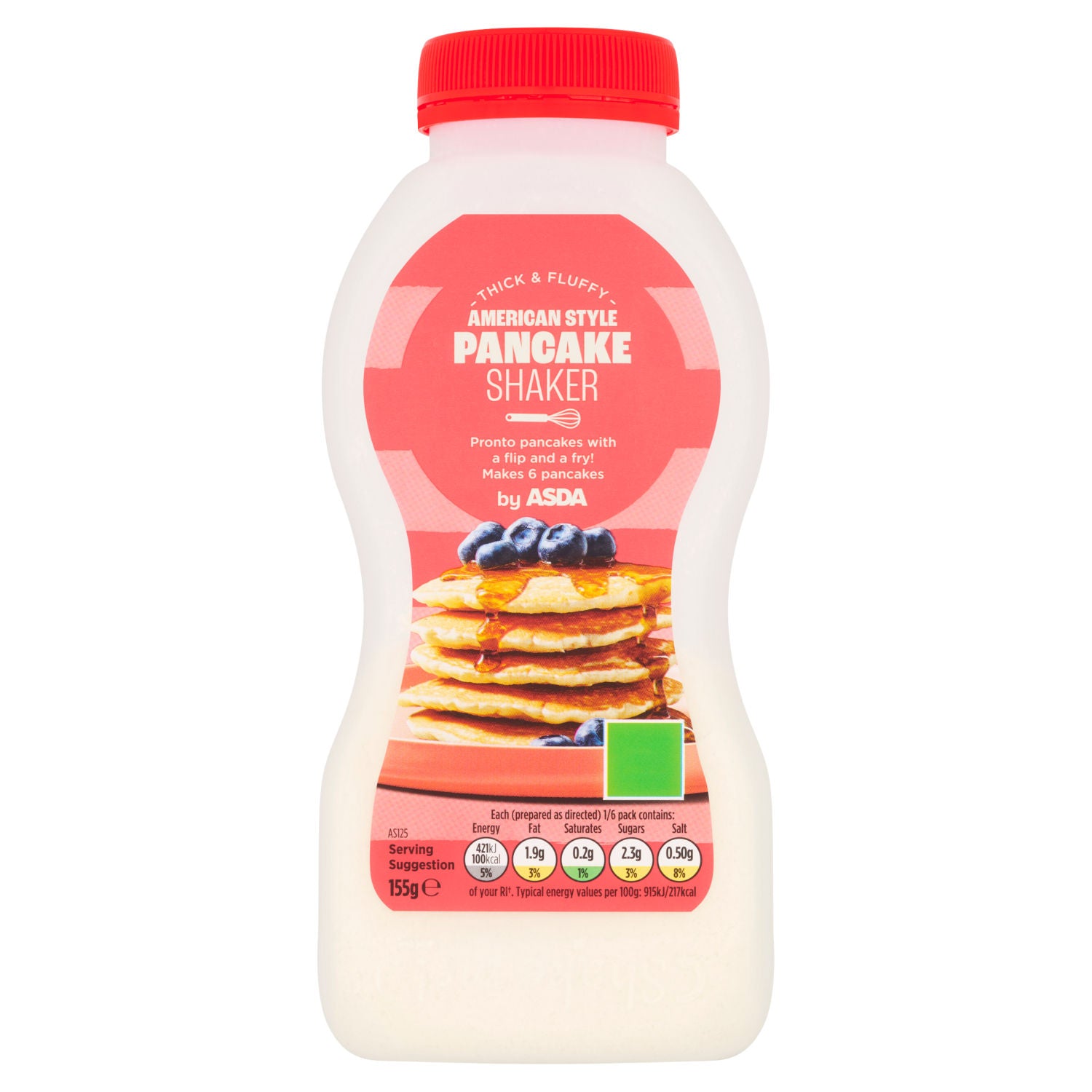 ASDA American style pancake shaker 155g, UK version