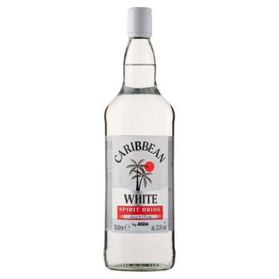 ASDA Caribbean white spirit drink 1 litre (British brand)