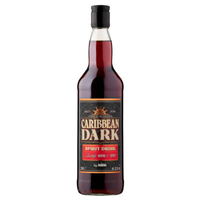 ASDA Caribbean dark spirit drink 70cl, UK version