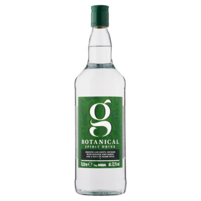 ASDA Botanical Spirit Drink 1 litre bottle (British brand)