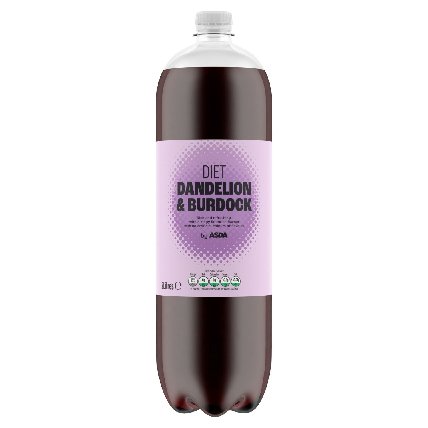 ASDA Diet Dandelion & Burdock 2 litre drink - British product