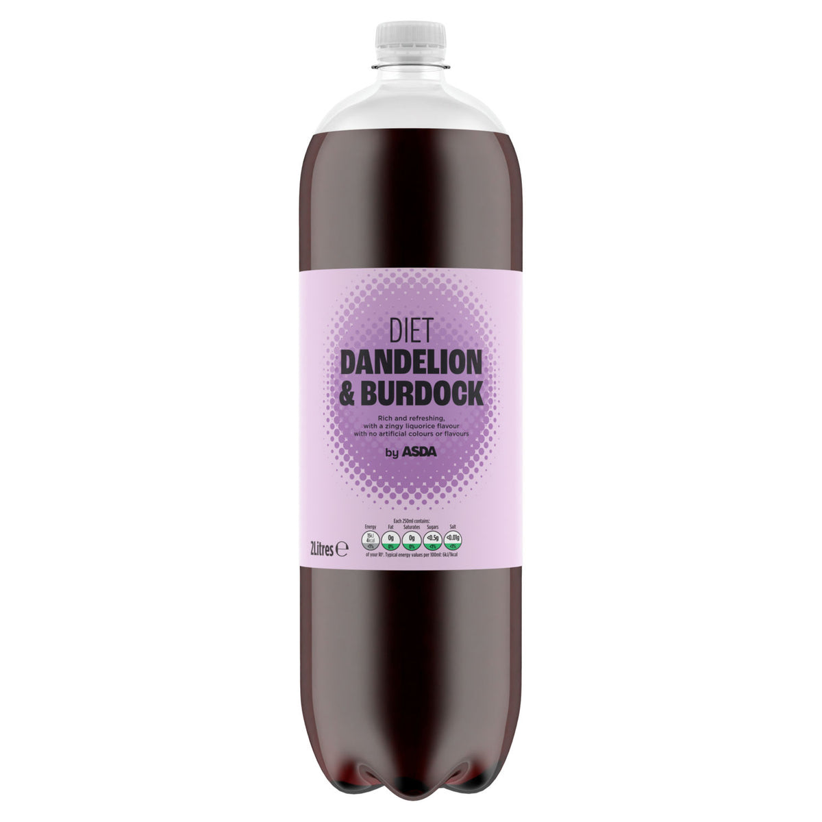 ASDA Diet Dandelion & Burdock 2 litre drink - British product