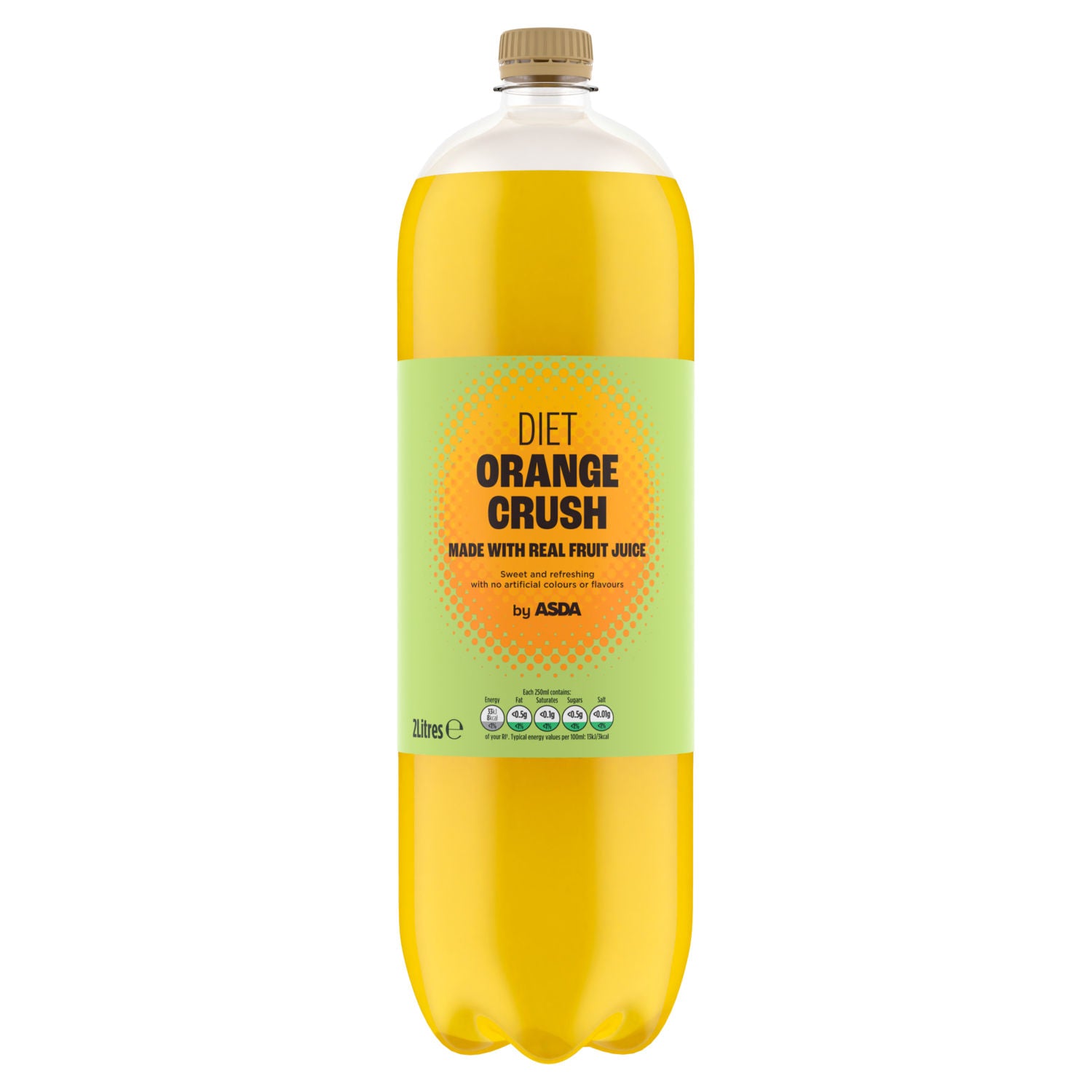 ASDA Diet Orange Crush 2 litre soft drink, UK version