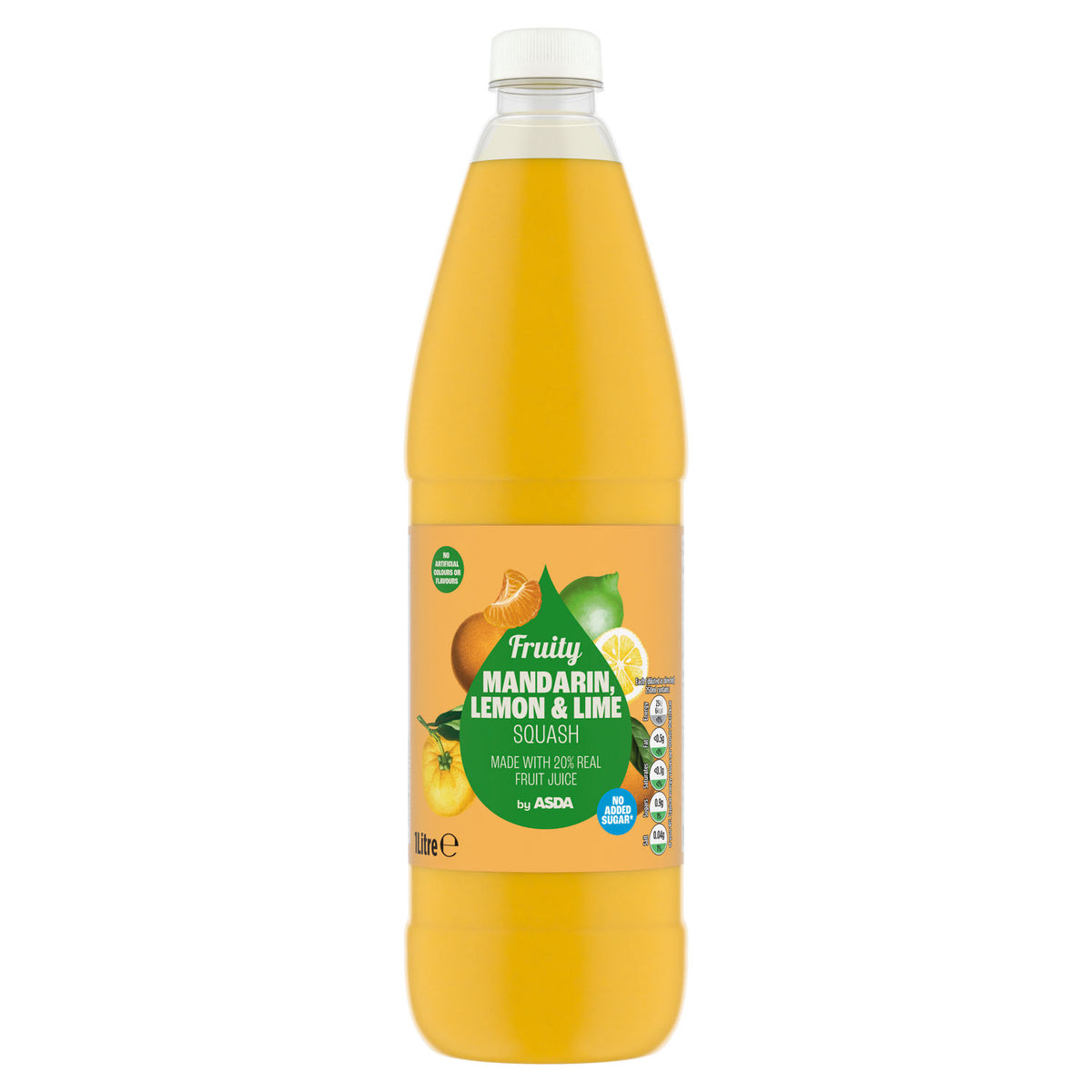 ASDA Fruity Mandarin Lemon Lime Squash 1 Litre - British product