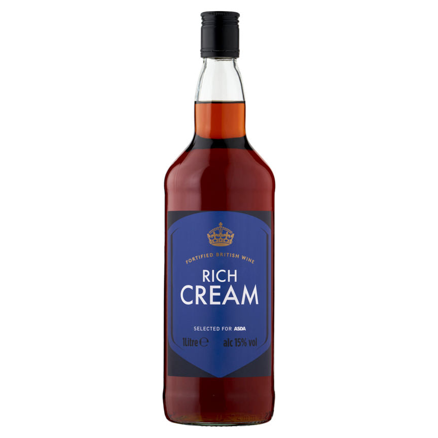 ASDA Fortified British Wine Rich Cream 1 Litre GOODS ASDA   