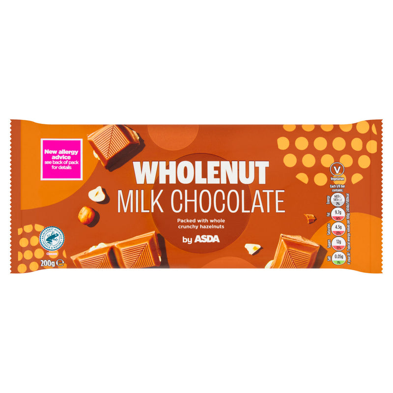 ASDA Wholenut Milk Chocolate 200g