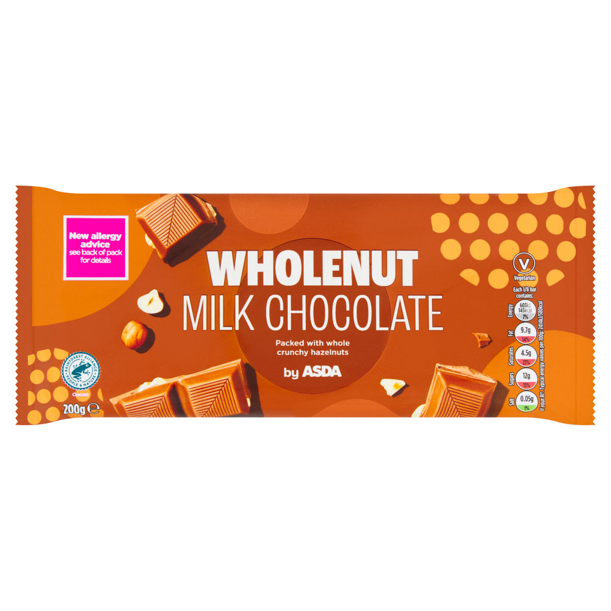 ASDA Wholenut Milk Chocolate 200g