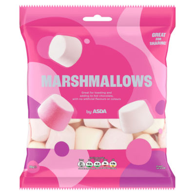 ASDA ASDA Vanilla and Raspberry Flavour Marshmallows 180g- Buy online at McGrocer