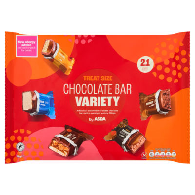 ASDA chocolate bar variety 344g - British product