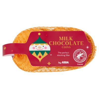 ASDA milk chocolate coins 62g (British brand)