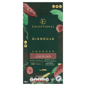 ASDA gianduja chocolate Ugandan with hazelnut 100g, UK version