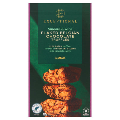 ASDA ASDA Exceptional Flaked Belgian Chocolate Truffles 160g- Buy online at McGrocer