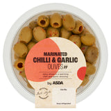 ASDA olives marinated chilli garlic 220g, UK version