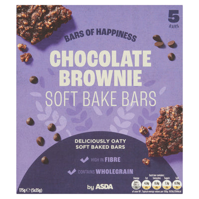ASDA ASDA Chocolate Brownie Soft Bake Bars 5 x 35g- Buy online at McGrocer