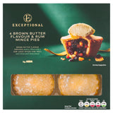 ASDA brown butter rum mince pies 4 pack - British product
