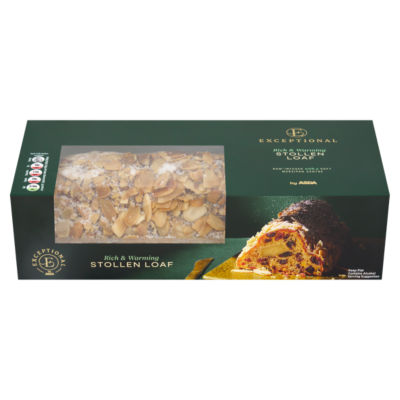 ASDA Stollen Loaf rum-infused marzipan cake - British product