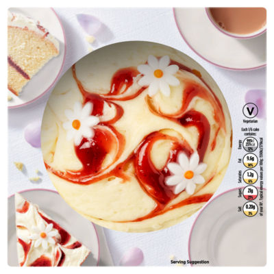 ASDA Strawberry and Cream Flavour Cake, imported from the UK