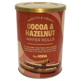 ASDA cocoa hazelnut wafer rolls 400g - British product