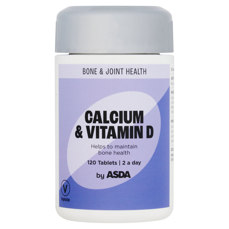ASDA calcium vitamin D supplement 120 tablets, imported from the UK