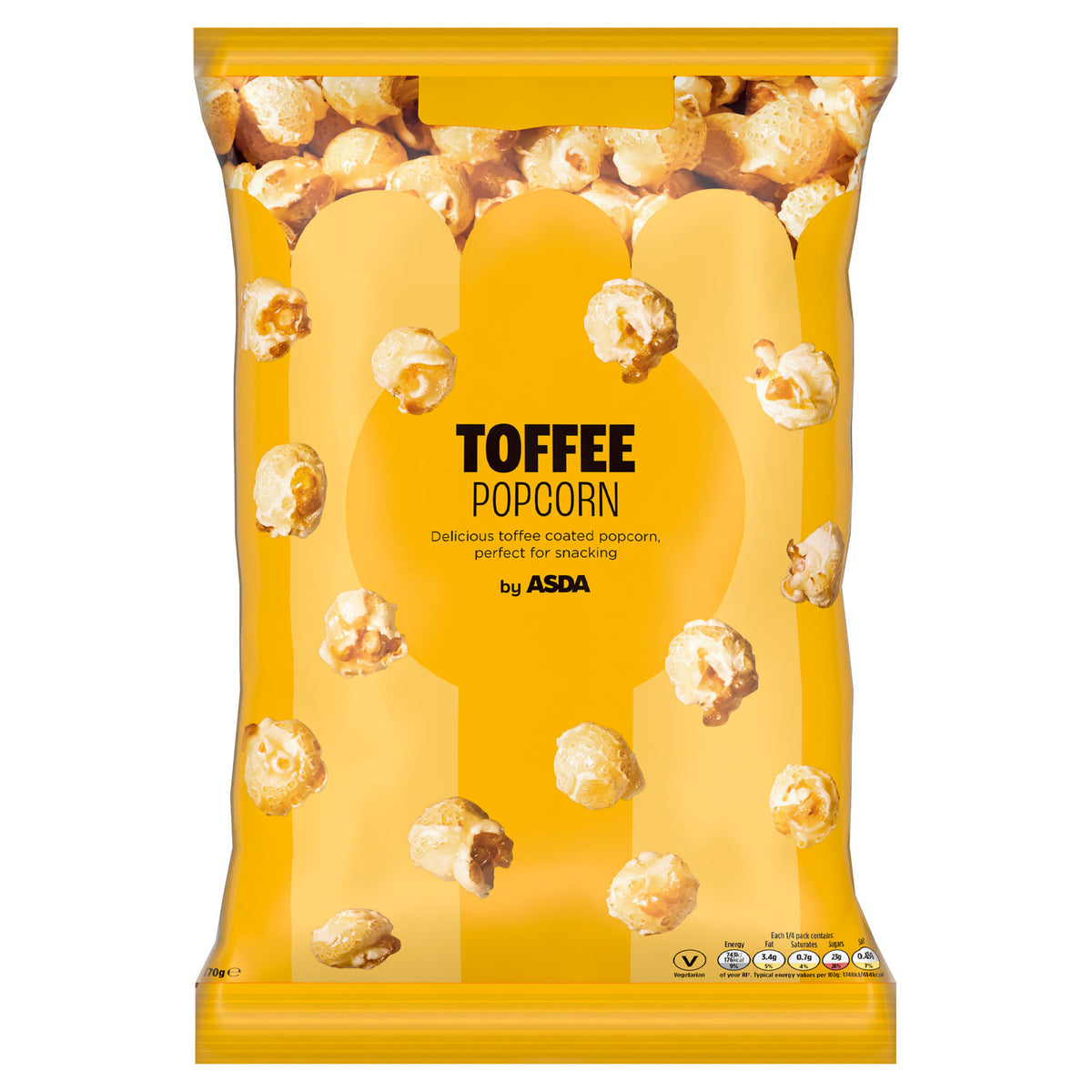 ASDA Toffee Popcorn 170g - British product