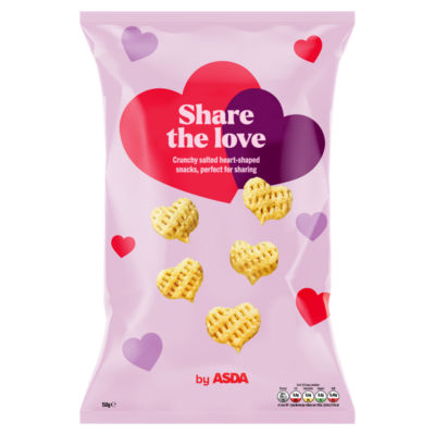 ASDA ASDA Share The Love Sea Salt Flavour Corn and Potato Snacks 150g- Buy online at McGrocer