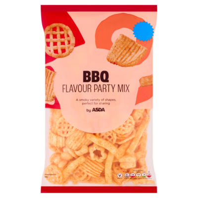 ASDA party mix BBQ flavour 150g, imported from the UK