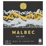 ASDA Malbec wine box 2.25L, UK version