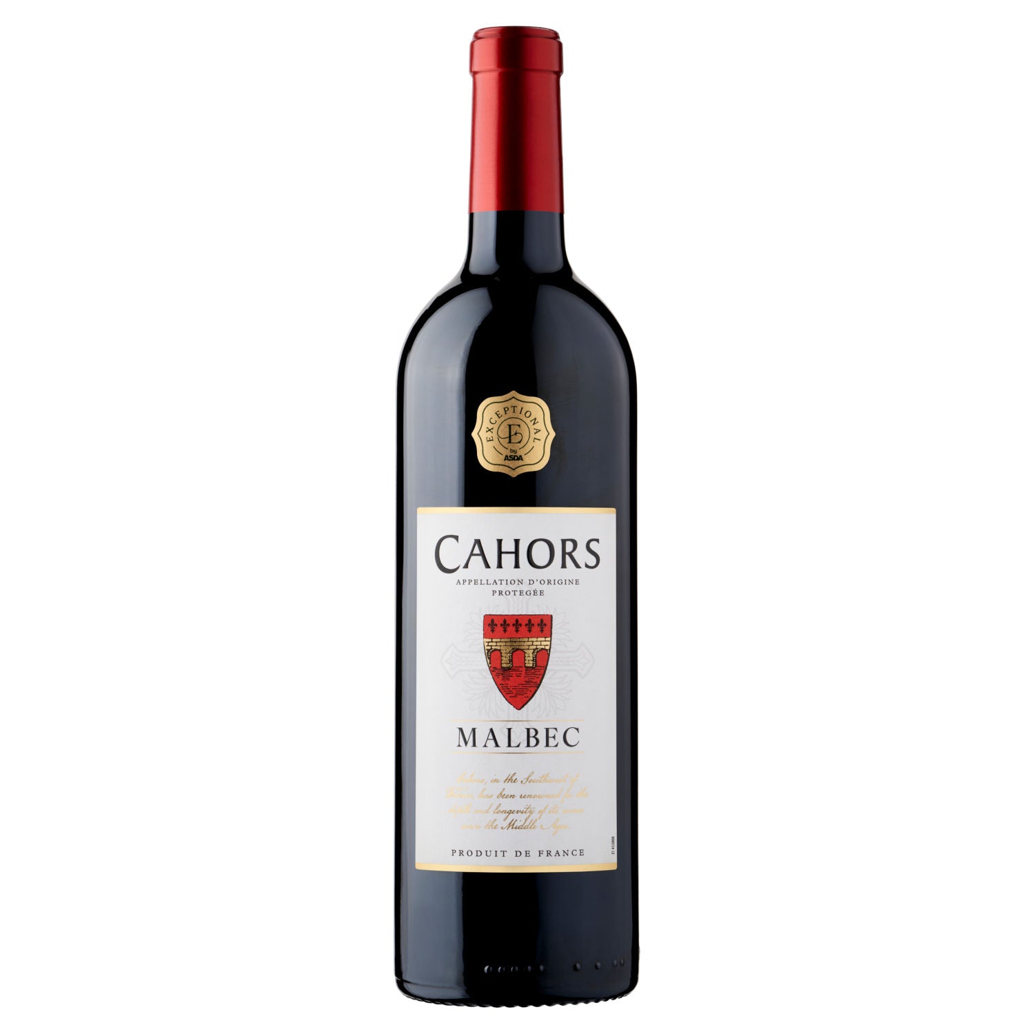 ASDA Cahors Malbec red wine 75cl (British brand)