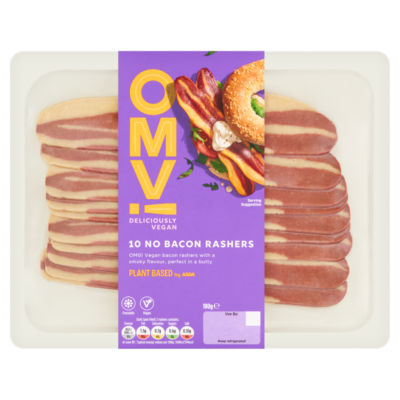 ASDA Plant Based Bacon Rashers 180g- Buy online at McGrocer