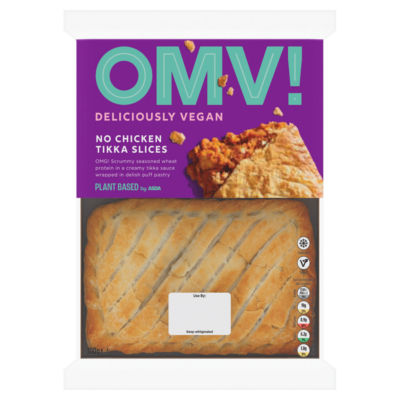 OMV! No Chicken Tikka Slices 300g, imported from the UK