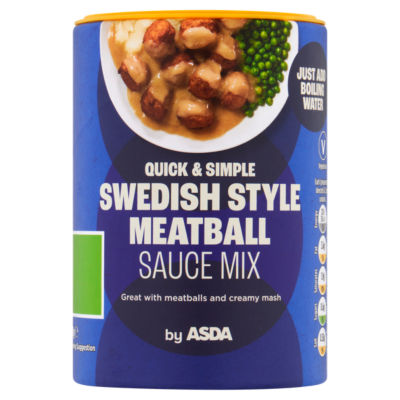 ASDA Swedish style meatball sauce mix 160g, UK version