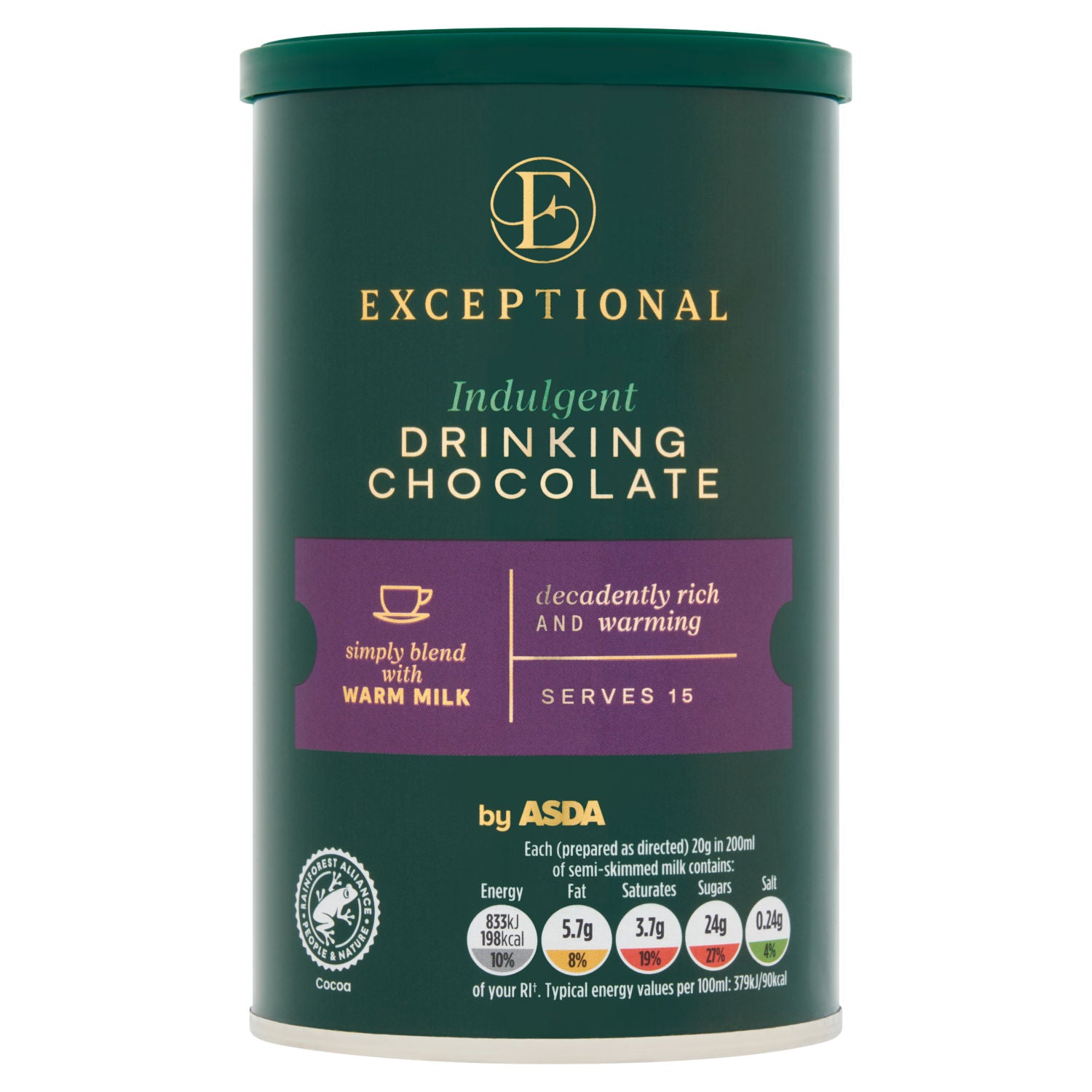 ASDA drinking chocolate 300g (British brand)