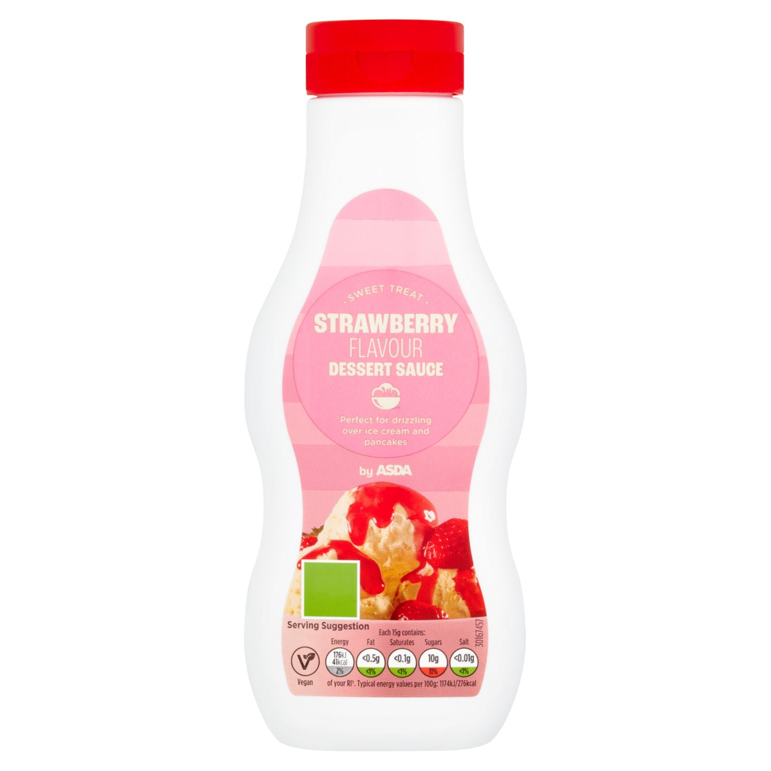 ASDA strawberry dessert sauce 325g (British brand)