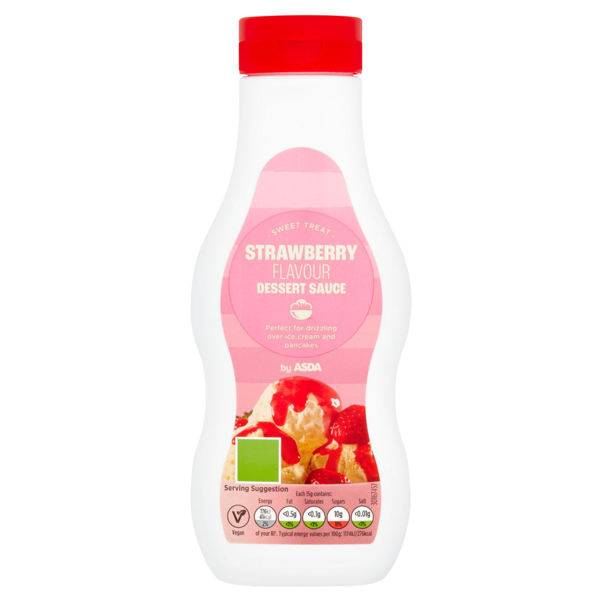 ASDA strawberry dessert sauce 325g (British brand)