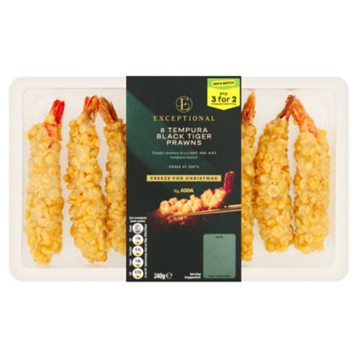 ASDA Tempura Black Tiger Garnelen, 240 g