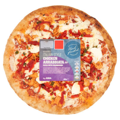 ASDA ASDA Vedfyrt Kylling Arrabbiata Pizza Surdeig 480g- Kjøp online på McGrocer
