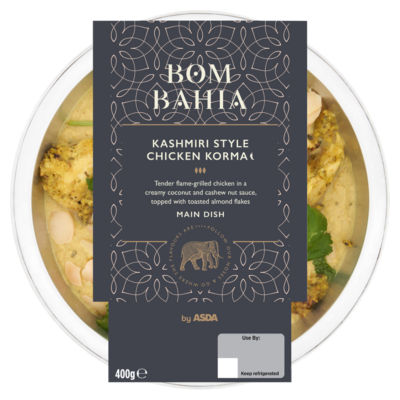 Asda Bom Bahia Kashmiri Chicken Korma Ready Meal 400g