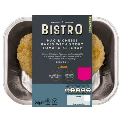 ASDA Bistro mac and cheese bake smoky ketchup 250g - British product